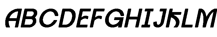 Axgen Sans Italic Bold Font UPPERCASE