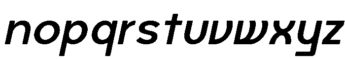 Axgen Sans Italic Bold Font LOWERCASE