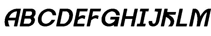 Axgen Sans Italic Extra Bold Font UPPERCASE
