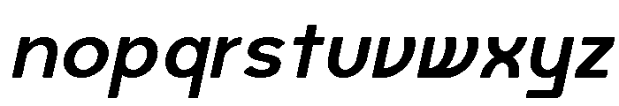 Axgen Sans Italic Extra Bold Font LOWERCASE