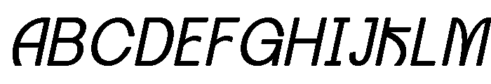 Axgen Sans Italic Light Font UPPERCASE