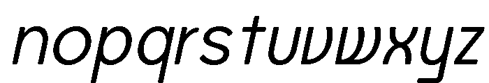 Axgen Sans Italic Light Font LOWERCASE