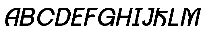 Axgen Sans Italic Medium Font UPPERCASE