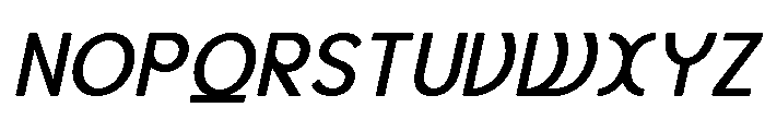 Axgen Sans Italic Medium Font UPPERCASE