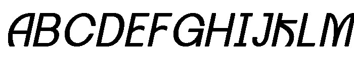 Axgen Sans Italic Regular Font UPPERCASE