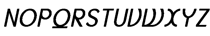 Axgen Sans Italic Regular Font UPPERCASE