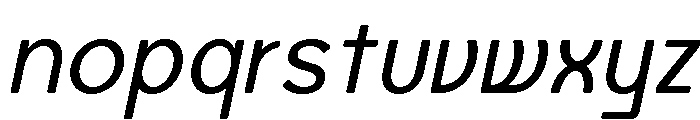Axgen Sans Italic Regular Font LOWERCASE