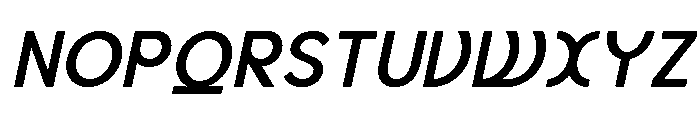 Axgen Sans Italic Semi Bold Font UPPERCASE