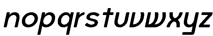 Axgen Sans Italic Semi Bold Font LOWERCASE