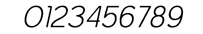 Axgen Sans Italic Thin Font OTHER CHARS