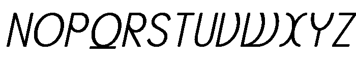Axgen Sans Italic Thin Font UPPERCASE