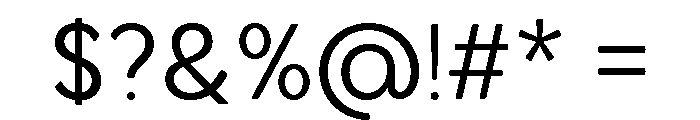 Axgen Sans Light Font OTHER CHARS