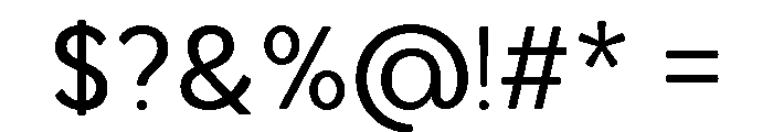 Axgen Sans Regular Font OTHER CHARS