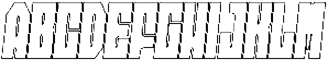 Axava Circular Outline Italic otf (400) Font UPPERCASE