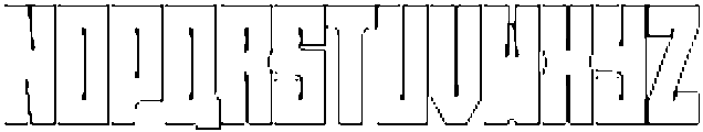 Axava Circular Outline otf (400) Font UPPERCASE