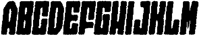 Axava Eroded Italic otf (400) Font UPPERCASE