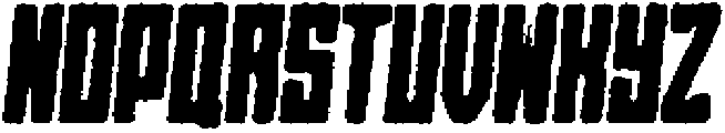 Axava Eroded Italic otf (400) Font UPPERCASE