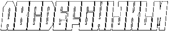 Axava Outline Italic otf (400) Font UPPERCASE