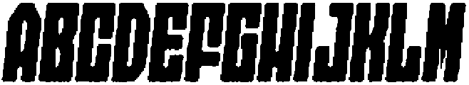 Axava Rough Italic otf (400) Font UPPERCASE