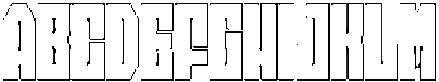 Axava Rounded Outline otf (400) Font UPPERCASE