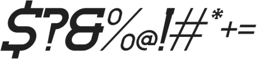 Axelest Italic otf (400) Font OTHER CHARS