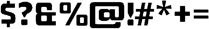 Axenor Regular otf (400) Font OTHER CHARS