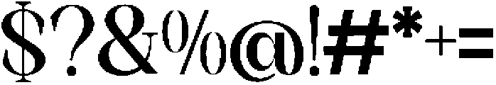Axerifa Black otf (900) Font OTHER CHARS