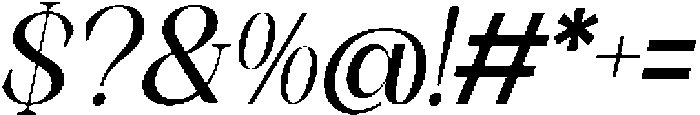 Axerifa-BoldItalic otf (700) Font OTHER CHARS