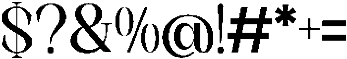 Axerifa Extra Bold otf (700) Font OTHER CHARS