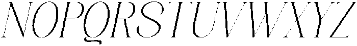 Axerifa Extra Light Italic otf (200) Font UPPERCASE