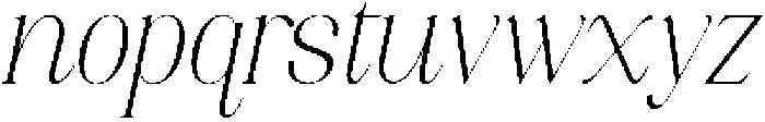 Axerifa Extra Light Italic otf (200) Font LOWERCASE
