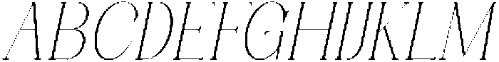 Axerifa Thin Italic otf (100) Font UPPERCASE