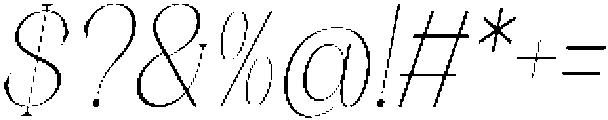 Axerifa Thin Semi Condensed Italic otf (100) Font OTHER CHARS