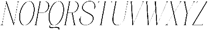 Axerifa Thin Semi Condensed Italic otf (100) Font UPPERCASE