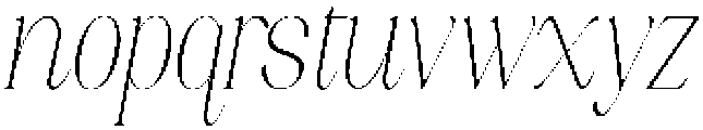 Axerifa Thin Semi Condensed Italic otf (100) Font LOWERCASE