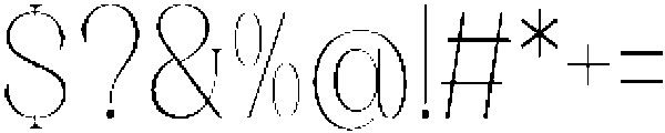 Axerifa Thin Semi Condensed otf (100) Font OTHER CHARS