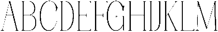 Axerifa Thin Semi Condensed otf (100) Font UPPERCASE