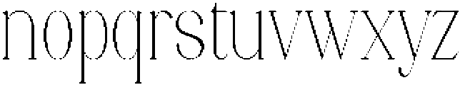 Axerifa Thin Semi Condensed otf (100) Font LOWERCASE