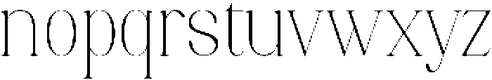 Axerifa Thin otf (100) Font LOWERCASE