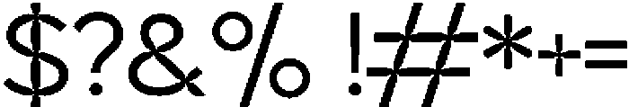 Axioma otf (400) Font OTHER CHARS