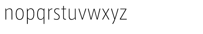 AXIS Font Latin Condensed Extralight Font LOWERCASE