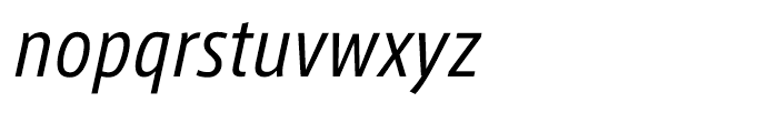 AXIS Font Latin Condensed Italic Font LOWERCASE