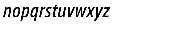AXIS Font Latin Condensed Medium Italic Font LOWERCASE