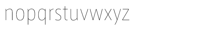 AXIS Font Latin Condensed Ultralight Font LOWERCASE