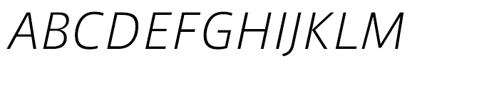 AXIS Font Latin Light Italic Font UPPERCASE