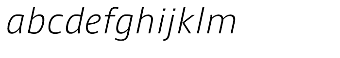 AXIS Font Latin Light Italic Font LOWERCASE