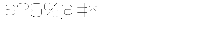 Axaxax Ultra Light Font OTHER CHARS