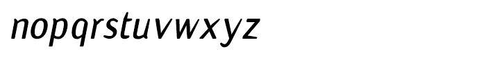 Axiom Semibold Oblique Font LOWERCASE