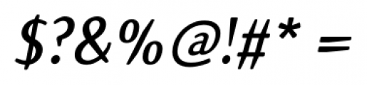 Axiom SemiBold Italic Font OTHER CHARS