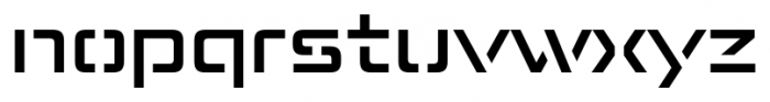 Axion STN Regular Font LOWERCASE